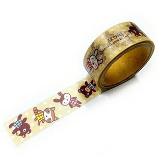 ●JY杂货●国内现货日本aranzi可爱小动物胶带 手帐装饰拼贴ins