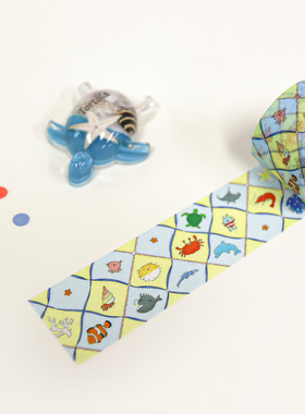 ●JY杂货●国内现货韩国mindobitto可爱动物黄色胶带手帐装饰拼贴