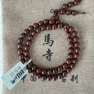 洛阳白马寺手串小叶紫檀6mm双圈手串木质手串手链小叶紫檀念珠