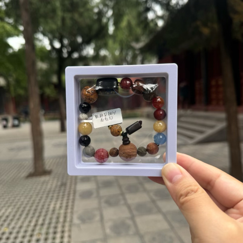 洛阳白马寺六时吉祥手串六时吉祥木质手串十八籽手串木质平安手串图片
