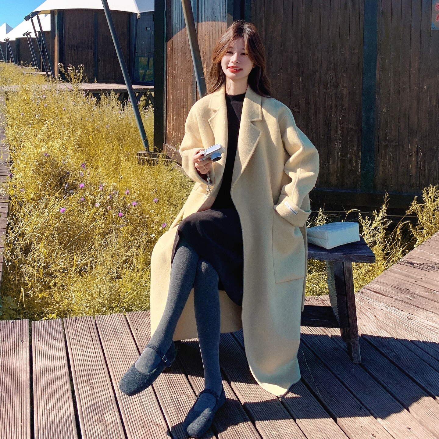 【现货首发】大口袋双面羊绒大衣 D238 P265K388