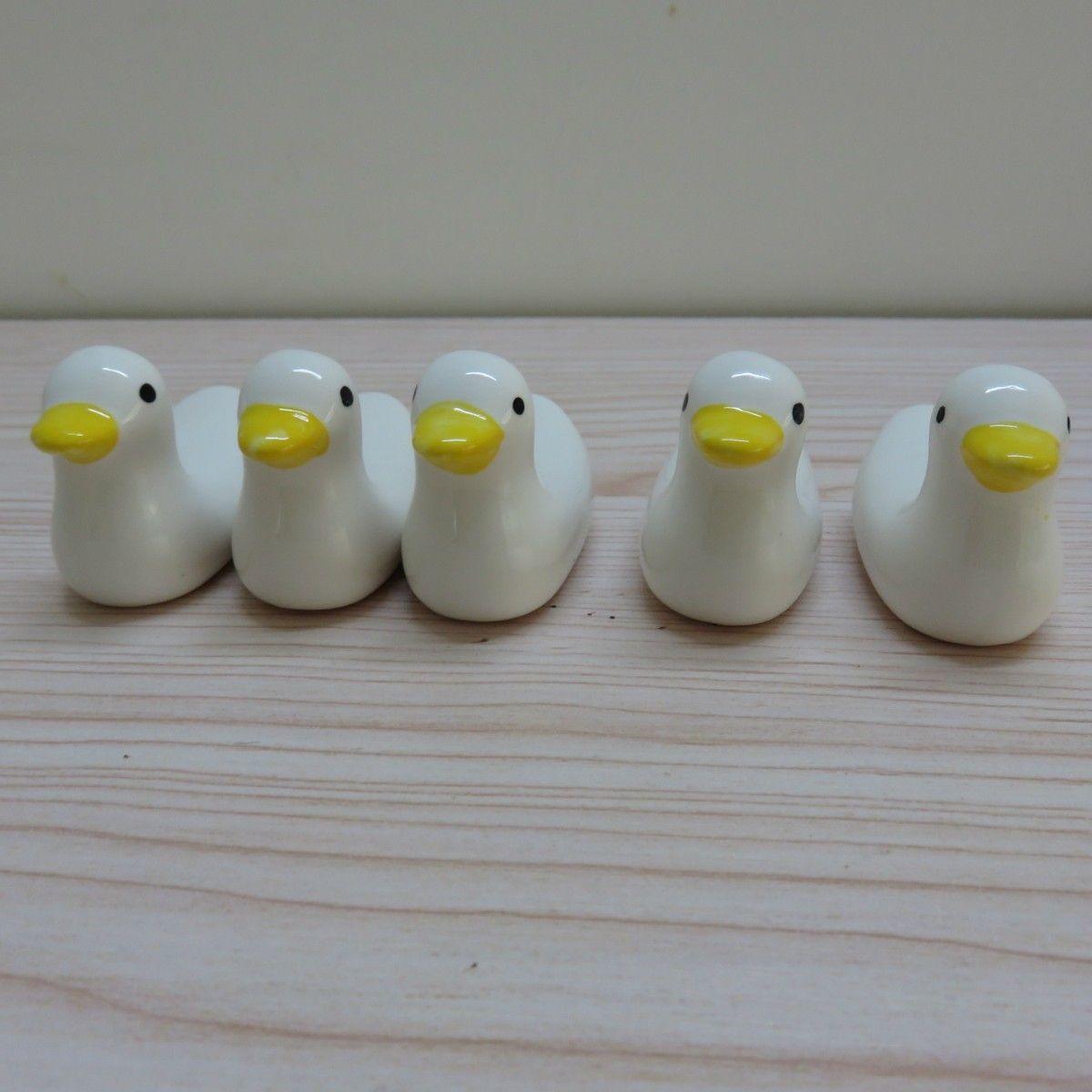 ZAKKA日式陶瓷招财鸭筷子架超萌可爱小鸭子筷子托摆件W001