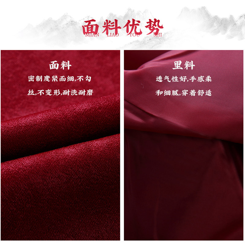 SPRING AND AUTUMN NEW MIDDLE-AGED AND ELDERLY TANG SUIT MENS LONG-SLEEVED DAD SUIT OLD PEOPLE BIRTHDAY BIRTHDAY QUILTED THICK GRANDPA JACKET