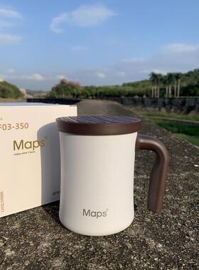 MAPS美派斯纯色简约马克杯350ML不锈钢办公家用不锈钢保温水杯