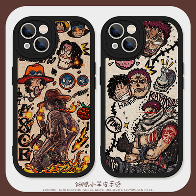 潮酷海贼王卡通手机壳