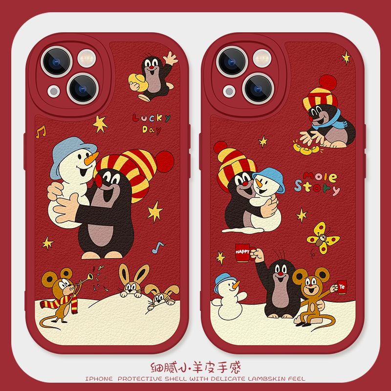 新年pinggu企鹅情侣手机壳