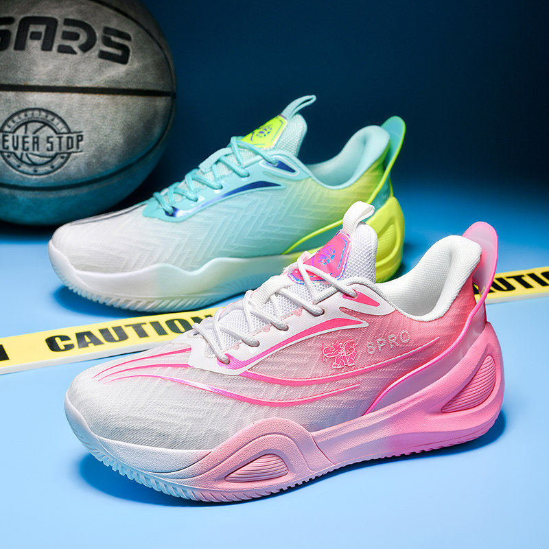 篮球鞋2026新款鸳鸯男女学生实战球鞋青少年儿童运动鞋摩擦有声音