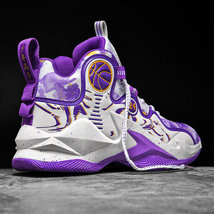 科比专业青少年篮球鞋 小学生加绒运动鞋 秋冬款 摩擦有声响 儿童男款