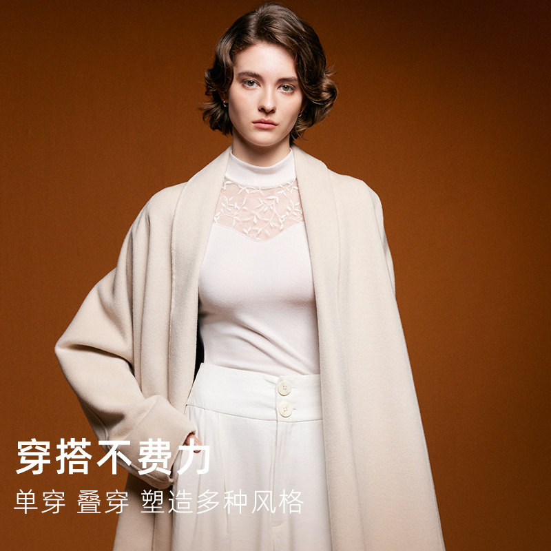 轻薄修身显瘦透气保暖羊毛半高领