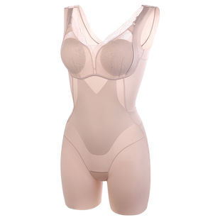 美奈川后脱式连体塑身衣收腹束腰塑形美体免穿文胸内裤一体式内衣