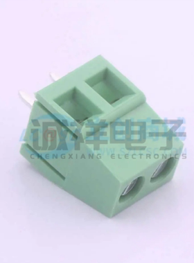 WJ128V-5.0-2P/3/4/5-6P 螺钉式接线端子 间距5mm直插绿色 可拼接