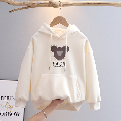 女童大童卫衣加绒薄绒秋装秋冬款