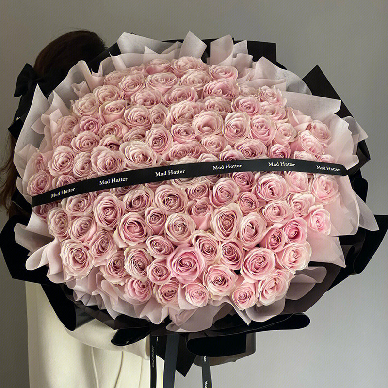 滨州鲜花9朵粉玫瑰情人节束生日