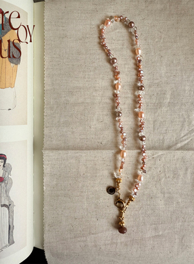 VITREQYOUS【春日系列】浪漫天然淡水暖彩珍珠法式优雅风原创饰品