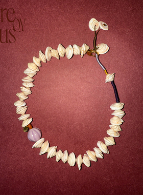 VITREQYOUS  「海的女儿」天然海水贝壳海螺个性大气原创首饰项链