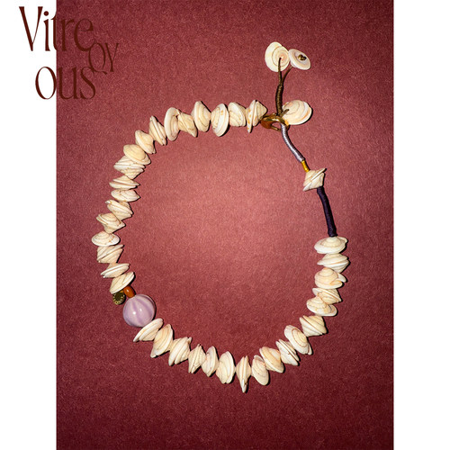 VITREQYOUS  「海的女儿」天然海水贝壳海螺个性大气原创首饰项链