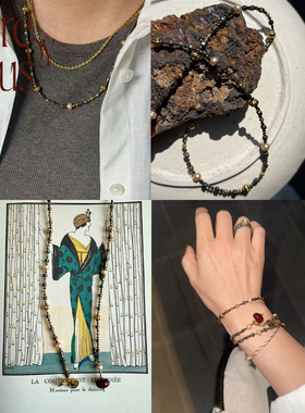 VITREQYOUS 金属感黄铁矿精致复古美学多种佩戴原创小众设计饰品