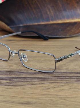 小方框小扁框高29纯钛近视眼镜框男高度近视细框眼镜超轻极简眼镜