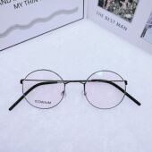 超轻圆形复古无螺丝近视眼镜框细边男女防蓝光高弹性舒适眼镜架