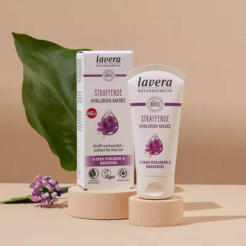 德国lavera雪绒花面膜补水保湿骨脂酚啫喱涂抹式紧致植物视黄醇