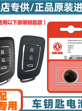 专车专用 适用 2016-2019款 东风风神AX3汽车钥匙遥控器电池电子