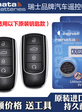 瑞士品牌 适用 22-24款奇瑞瑞虎TIGGO8PRO汽车钥匙遥控器电池电子