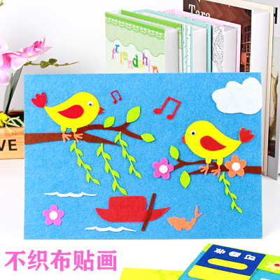 教师节幼儿园春天不织布diy