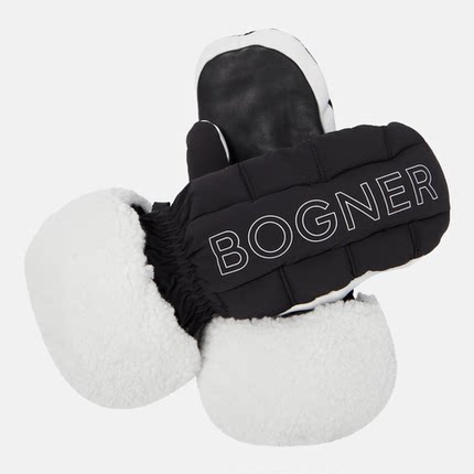 国现 Bogner博格纳 Sabina羊毛皮滑雪手套拼接小羊皮防寒防水户外