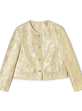 2026年春Outlets正品 高端ZW系列轻奢高级感上衣单排扣长袖外套女