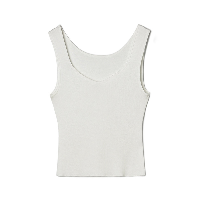 奥莱专柜品牌撤柜正品 EU秋装2025新款 简约内搭外穿背心针织衫女