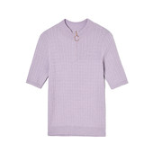 2026年春Outlets正品 高端UN系列半开拉链潮流感上衣高弹针织衫 女