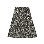 高端LY系列 2026年春装 Outlets专柜 雅致印花百搭A字中长裙半身裙