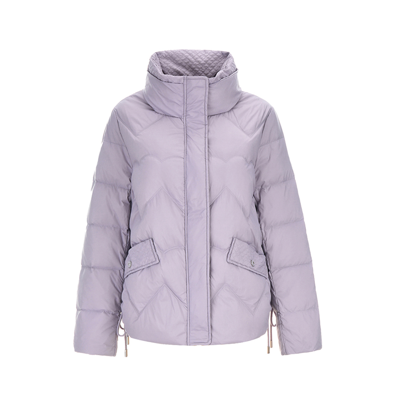 立领防寒轻盈感长袖羽绒服