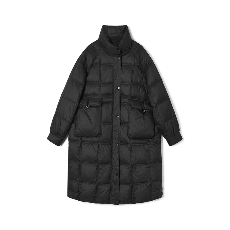 长款外套舒适泡芙羽绒服