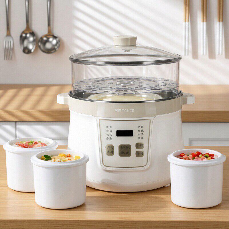 天际电炖炖锅隔水炖盅陶瓷煲汤锅电用家用燕窝全自动超大容量4.2L