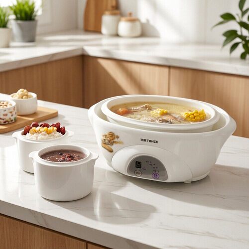 天际隔水炖锅一锅三胆陶瓷内胆