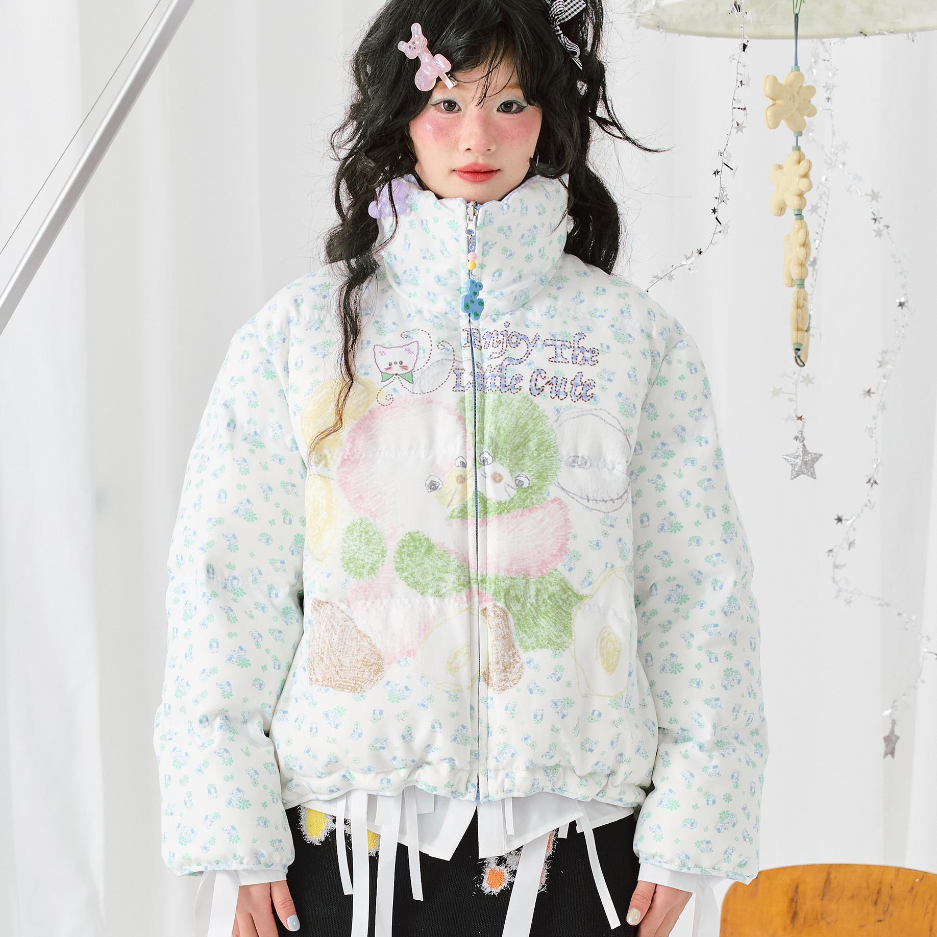 HELPHELP两面穿长袖羽绒服