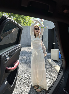 OPS LA MODE 雅痞范儿 完全不会透的奶油白苎麻阔腿裤