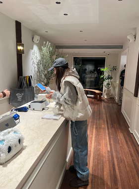 OPS LA MODE 12.14 20:00 磨砂柔雾白新国标90白鸭羽绒马甲