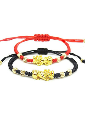 貔貅手链编绳亚马逊欧美情侣