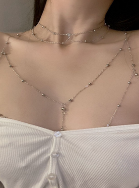 项链纯欲辣妹轻奢胸链身体链