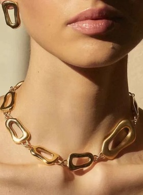 欧美项链时髦级感锁骨颈链女饰品