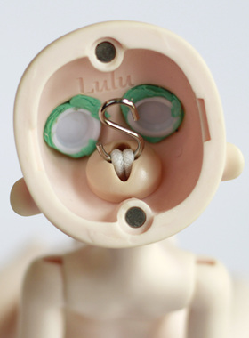 BJD脖卡三分四分六分胶皮头固定件防压保护树脂头配件防皮筋回缩