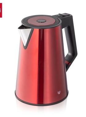 得力0767电热水壶1.7L不锈钢内胆家用自动断电保温快煮壶