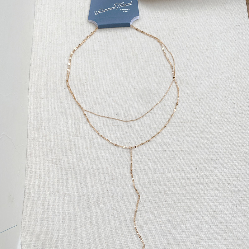 美国潮牌【Universal Thread】原单牛仔设计简约素链项链