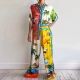 printed two shirt pants Loose casual and set piece