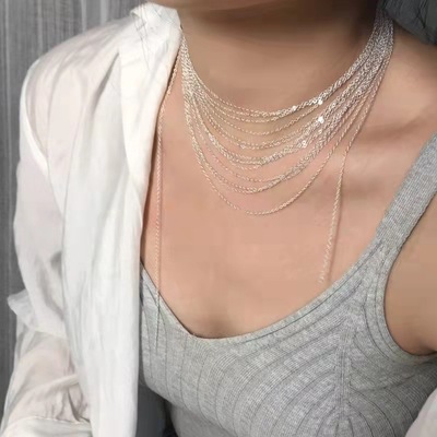 Irregular multi-layer streamlined necklace不规则多层流线项链