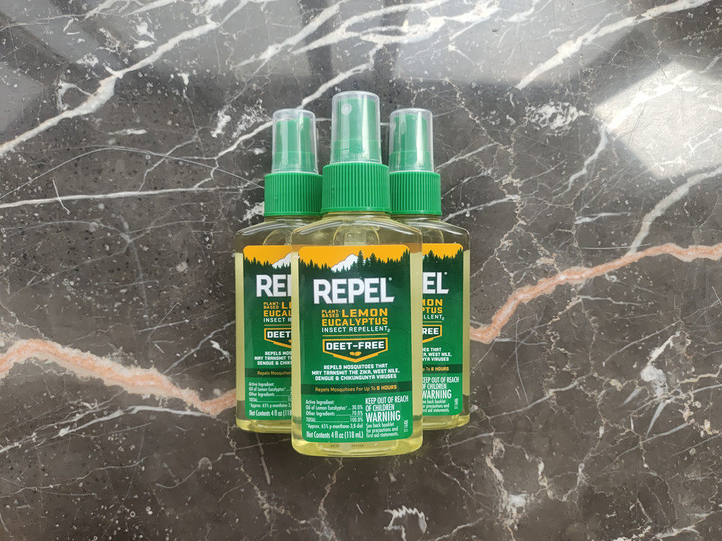 天然植物型 美国repel柠檬桉叶油驱蚊液防蚊 不含deet 儿童可用