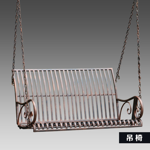 户外秋千吊椅双人摇椅铁艺藤椅