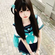 胖MM大码原创jk制服水手服正版日系学院风秋冬学生中间服甜美套装